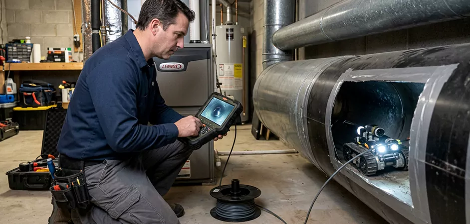 Robotic Duct Inspection in Tyler, TX