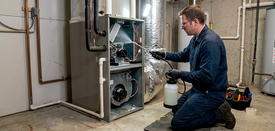 Air Handler Antimicrobial Treatment in Tyler