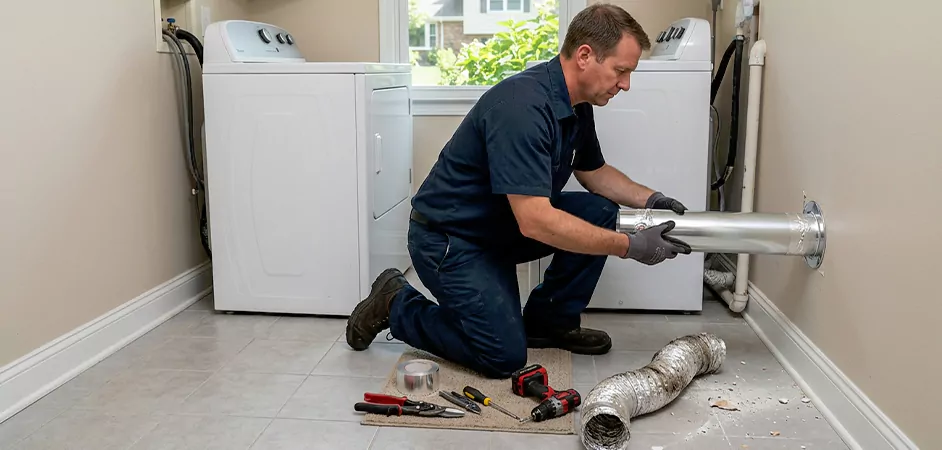 Dryer Vent Replacement in Tyler