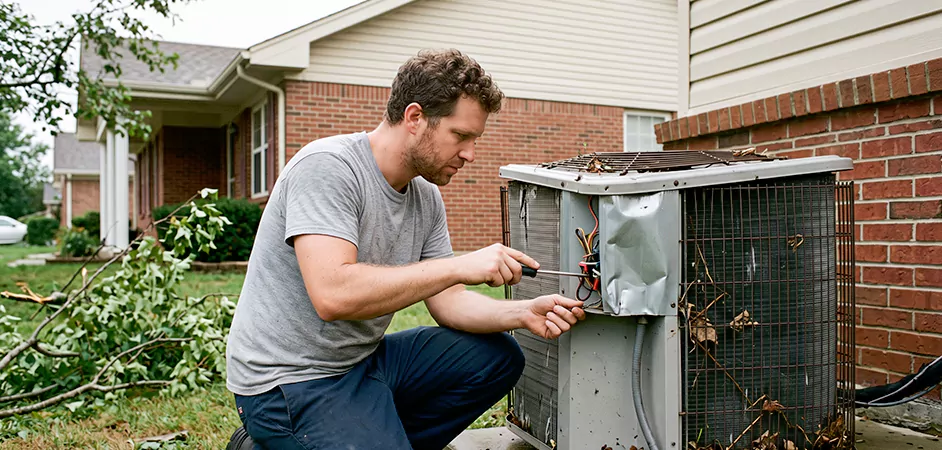 Storm Damage HVAC Restoration in Tyler
