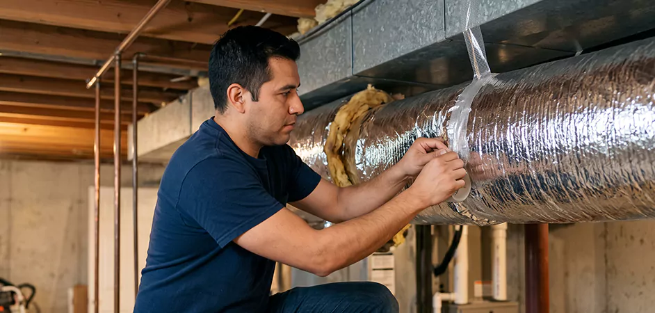 Duct Insulation Upgrade in Tyler