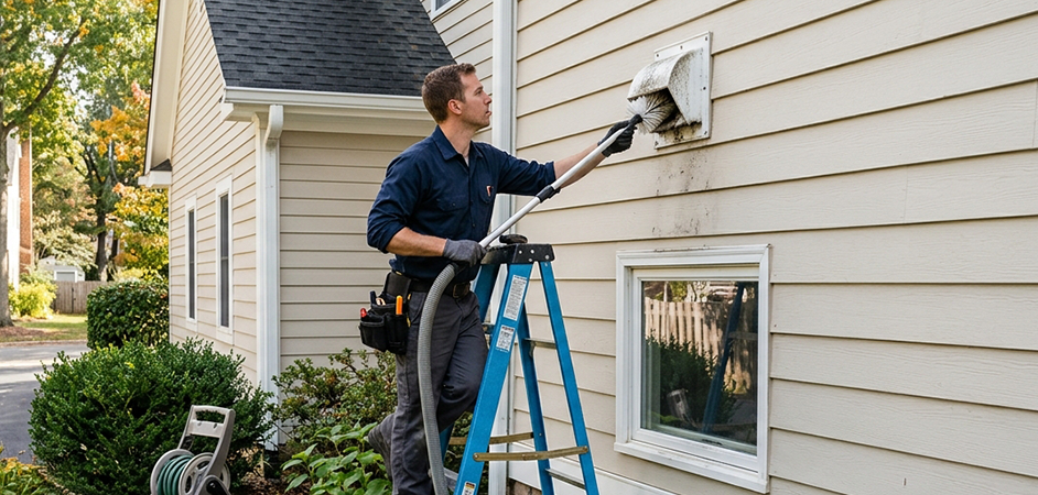 Exterior Vent Cap Cleaning in Tyler